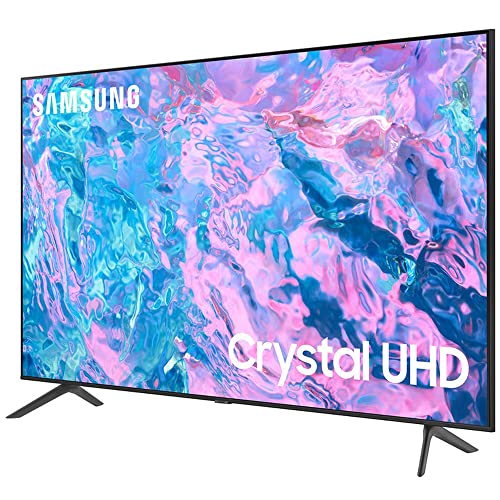 SAMSUNG UN58CU7000 58 inch Crystal UHD 4K Smart TV Bundle with 2 YR CPS Enhanced Protection Pack (2023 Model)