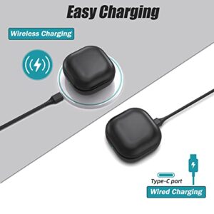 Lopnord Wireless Charging Case for Samsung Galaxy Buds 2 Pro SM-R510, Replacement Charger Case for Galaxy Buds 2 Pro with Bluetooth Pairing, Support Wireless & Wired Charging (Earbuds Not Included)