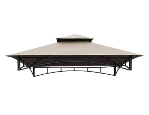 apex garden replacement canopy top for model #l-gg034pst, hd hampton bay heathermoore outdoor patio 8 ft. x 5 ft. grill gazebo (top only) (beige)