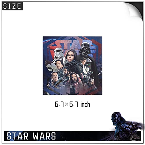 41Pack Star War Party Supplies include 20 plates, 20 napkins 1 Tablecloth for Star War birthday party decoration