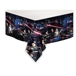 41Pack Star War Party Supplies include 20 plates, 20 napkins 1 Tablecloth for Star War birthday party decoration