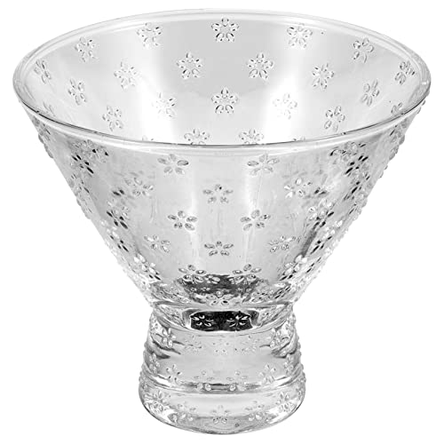 OSALADI Glass Dessert Cups Trifle Bowl Glass Dessert Bowl Ice Cream Sundae Cups Trifle Tasters Bowls Footed Dessert Cups for Dessert Fruit Salad Snack Cocktail Party Parfait Cups