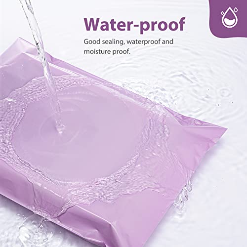 Fuxury Large Poly Mailers 24x24 Inch 100Pcs, Waterproof Shipping Bags for Clothing, Strong Adhesive Shipping Envelopes for Small Business Suppliers, Self Seal Mailers Poly Bags Mailing Bags Purple