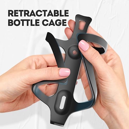 Bike Water Bottle Holder, 2 Pack Bicycle Water Bottle Cage, Aluminum Alloy Bike Cup Holder, Quick and Easy to Install, Great for Road, Mountain and Commuter Bikes