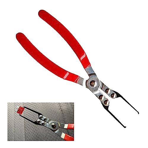 Dewkou Pack-1 Car Relay Disassembly and Assembly Clamp, Multifunctional Car Puller Plier, Car Relay Disassembly Clamp Relay Extraction Pliers (Red)