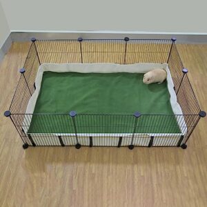 FULUE Guinea Pig Waterproof Cage Liner C&C 2x3,Guinea Pig Cage Canvas Bottom Replacement 42x28 Beige (C&C 2x3)