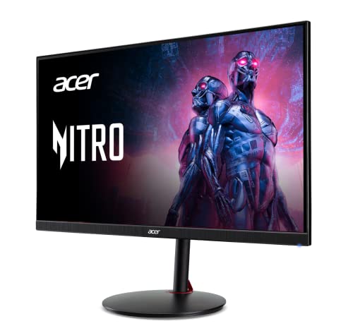 acer Nitro 27" WQHD 2560 x 1440 PC Gaming IPS Monitor | AMD FreeSync Premium | Up to 180Hz Refresh | Up to 0.5ms | DCI-P3 95% | 1 x Display Port 1.2 & 2 x HDMI 2.0 | XV271U M3bmiiprx,Black