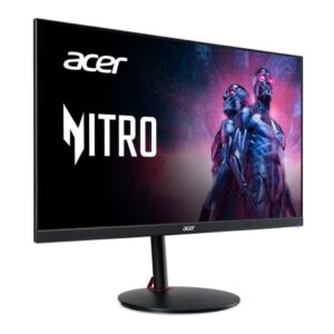 acer Nitro 27" WQHD 2560 x 1440 PC Gaming IPS Monitor | AMD FreeSync Premium | Up to 180Hz Refresh | Up to 0.5ms | DCI-P3 95% | 1 x Display Port 1.2 & 2 x HDMI 2.0 | XV271U M3bmiiprx,Black