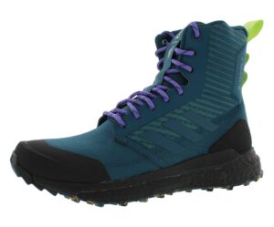 adidas terrex free hiker xpl parley mens shoes size 7.5, color: utility green/utility green/core black