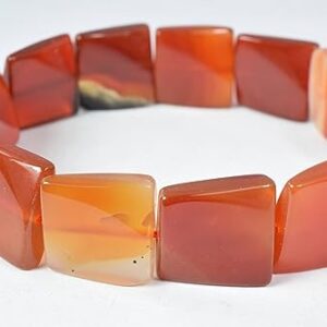 Carnelian Stone Square Beads Size 18x18mm Gemstone Beads Beads, Gemstones, Square Beads, Carnelian