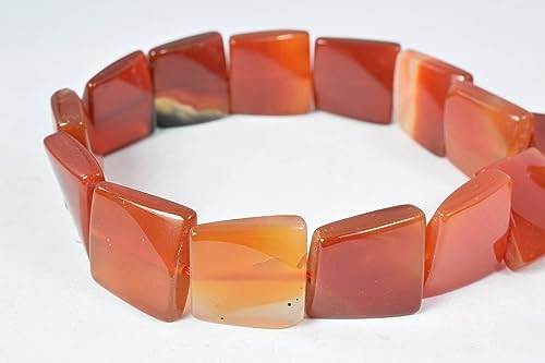 Carnelian Stone Square Beads Size 18x18mm Gemstone Beads Beads, Gemstones, Square Beads, Carnelian