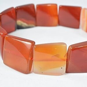 Carnelian Stone Square Beads Size 18x18mm Gemstone Beads Beads, Gemstones, Square Beads, Carnelian