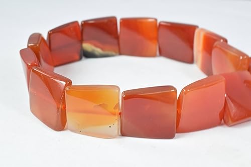 Carnelian Stone Square Beads Size 18x18mm Gemstone Beads Beads, Gemstones, Square Beads, Carnelian