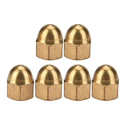 Brass Acorn Nut Kit Dome Brass Acorn Nuts, Silicone Caulking Tool Head Cap Hex Nuts Set Vehicle Fasteners (M3(20PCS))