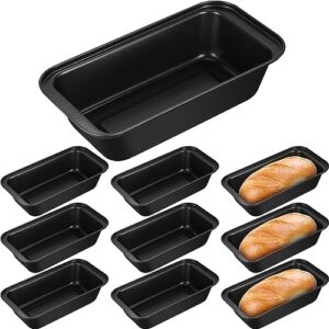 tanlade 10 pack nonstick bread loaf pan 9.5 x 5 inch loaf baking pan for homemade bread kitchen baking pan tin home brownies and pound cakes