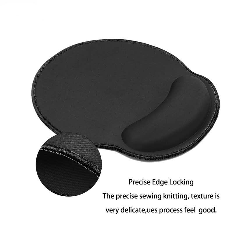 TREXD Mouse Pad with Writ Rest Soft Memory Foam Mouse Pad Anti-Skid Ergonomic Mat Gel Wrist Support Gaming Mouse Pad