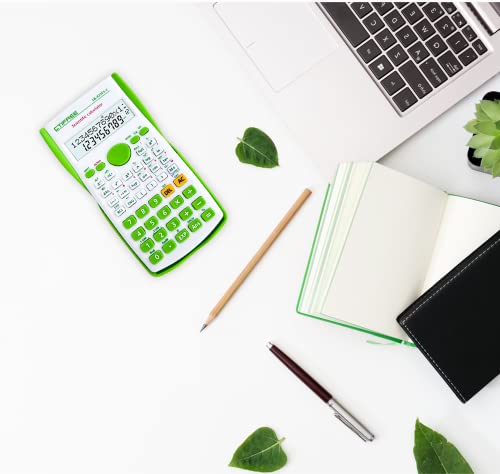 Colorful Scientific Calculator,Scientific Calculator with Cute Design for School and Business (Green)
