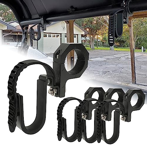 UTV Gun Rack, SUNPIE UTV Gun Holder Mount w/Upgrade Straps for 1.5 to 2inch Roll Bar Universal Gun Accessories Mount Compatible with Polaris RZR Ranger Can Am Honda Pioneer Kawasaki Mule Teryx 4PCS