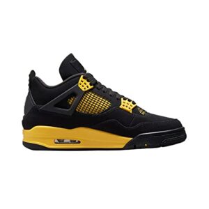 Air Jordan 4 Retro Grade School Black/White-Tour Yellow 408452-017 6Y