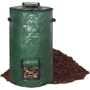 Compost Bin Reusable Yard Waste Bags Outdoor Compost Bin Bags for Garden Yard 34 Gallon