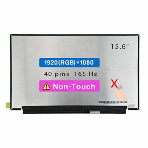 15.6" screen replacement for lenovo ideapad gaming 3 15ach6 model 82k2 lcd display panel 40 pin 165hz (fhd 1920x1080 non-touch)