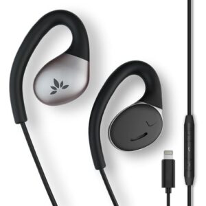avantree resolve-l small - wired open-ear lightning headphones with microphone [mfi certified], in-line controls & over-ear hooks earbuds, compatible with iphone 14 13 12, support all ios systems