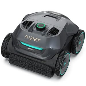 (2023 new) aiper seagull pro cordless robotic pool vacuum cleaner, wall climbing and smart navigation, 180 mins battery time, strong power scrubbing brush for above/in-ground pools up to 60 ft