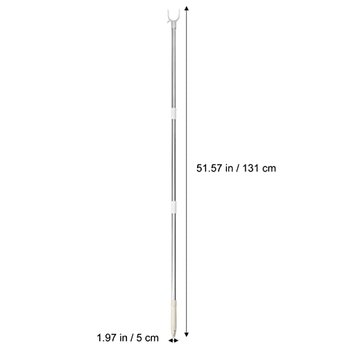 Angoily 37 inch Clothesline Pole Prop Retractable Alloy Clothesline Pole Splicing Clothesline Pole Clothesline Prop Clothing Pole Reaching Pole for Clothesline,Closet,Ceiling,Shelf