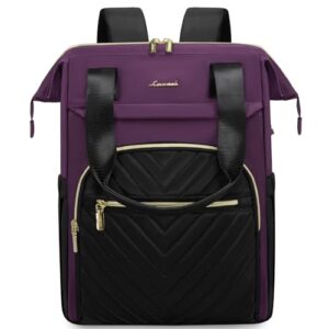 lovevook laptop backpack for women, 17.3 inch work laptop bag，waterproof teacher nurse bag with usb port,fashion travel bag business computer backpack purse