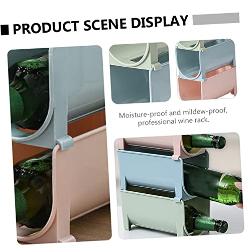 BUGUUYO 3pcs Refrigerator Beer Rack Drink Dispenser Fridge Green Water Bottles Metal Organizer Shelf Soda Can Dispenser Wine Refrigerator Beverage Holder Drink Storage Holder Storage Rack