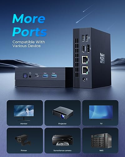 ACEMAGICIAN Mini PC【Dual LAN】AMD Ryzen 5 5500U, 16GB DDR4 512GB NVMe PCIe3.0 SSD Win 11 Pro【4K@60Hz Triple Display】Mini Desktop Computers,Gaming PC 6C/12T, up to 4.0GHz,USB-C/BT4.0/Wi-Fi6/Dual Channel