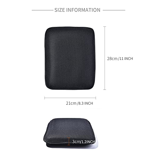 ELCYCO Motorcycle Gel Seat Cushion, Seat Cushion Available for Rear Passengers Honeycomb Structure Breathable Anti-Skid Shock Absorption Suitable for Long-Term Riding