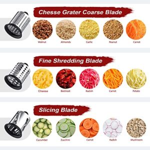 GVODE Meat Grinder & Slicer Shredder Attachments for KitchenAid Stand Mixer, Metal Meat Grinder with Sausage Stuffer Tubesand and Slicer Shredder Set, For Kitchenaid Mixer Attachments