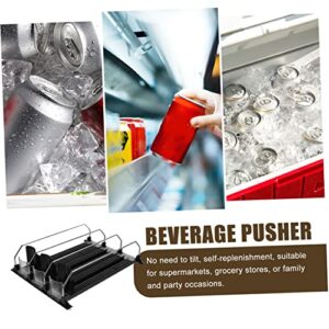 SOLUSTRE 3pcs Drink Pusher Fridge Can Dispenser Freezer Organizer Mini Vending Machines Fridge Drink Organizer Supermarket Drink Puller Fridge Drink Organizer Pusher Shelf Pusher Machine