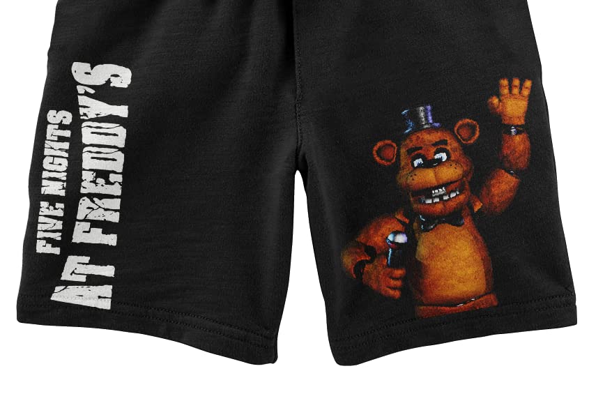 Bioworld Five Nights At Freddy's Freddy Fazbear Boy's Short Sleeve Shirt & Lounge Shorts Combo Set-XXL