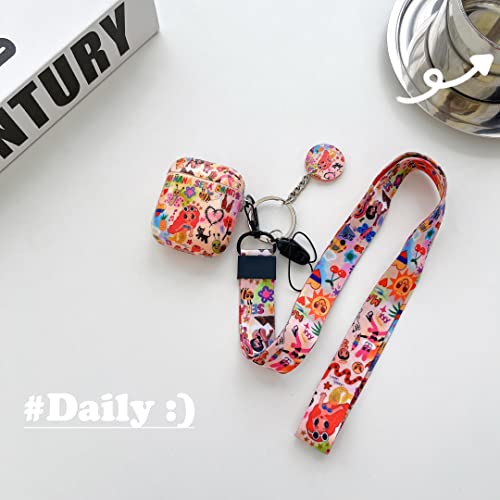 Cute Cartoon Character Airpod 1/2 Case,MAÑANA SERÁ Bonito Headphone,Fashion Cool Cartoon Design Pattern Skin,Ideal for Super Fans and Fanatics (Karol G)