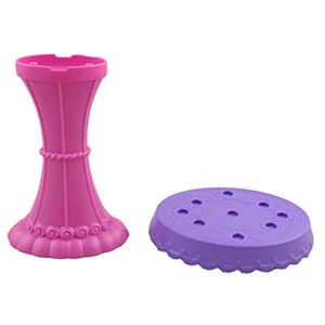 replacement parts for barbie dreamtopia sweetville castle playset - dyx32 ~ replacement purple and pink table