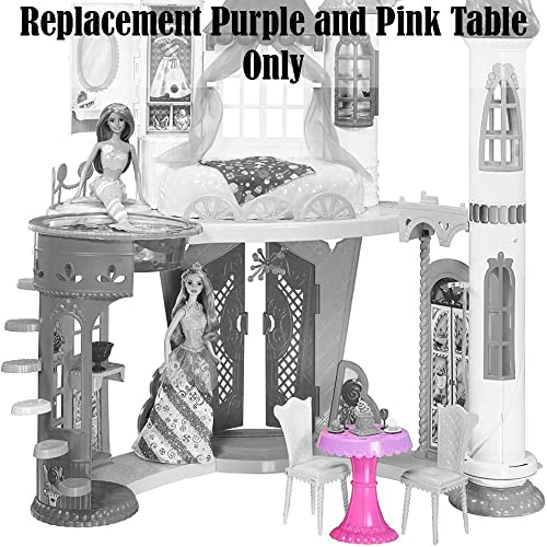 Replacement Parts for Barbie Dreamtopia Sweetville Castle Playset - DYX32 ~ Replacement Purple and Pink Table