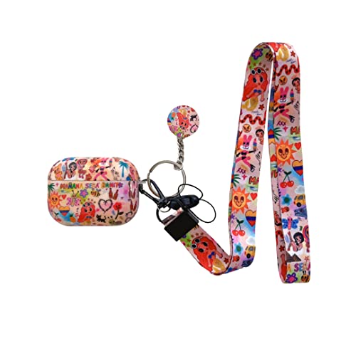 for AirPod Pro 2019/Pro 2 Gen 2022 Case,MAÑANA SERÁ Bonito Headphone,Fashion Cool Cartoon Design Pattern Skin,Ideal for Super Fans and Fanatics (Karol G)