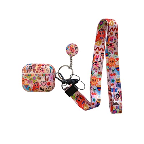 Cute Cartoon Character Airpod 3rd Generation Cases,MAÑANA SERÁ Bonito Headphone,Fashion Cool Cartoon Design Pattern Skin,Ideal for Super Fans and Fanatics (Karol G)