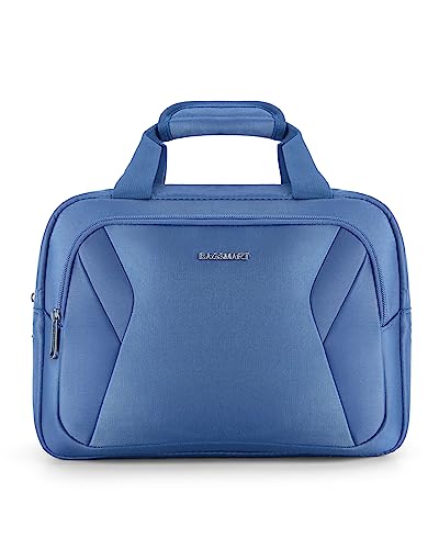 BAGSMART Carry On Luggage, 2 Piece Luggage Sets, PC Hardside Suitcase Airline Approved, 20 Inch Luggage with Spinner Wheels, Travel Luggage Hard Shell Suitcases Set with Duffle Bag for Men Women, Blue