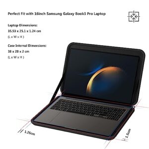 Smatree 16inch Laptop Case for Samsung Galaxy Book 3 Pro Business Ultra 16, Hard Protective Sleeve Samsung 16" Computer, Slim Carrying Bag Water Resistant Notebook