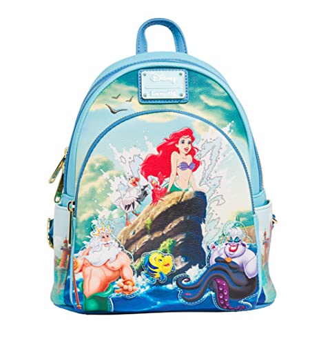 Loungefly Disney The Little Mermaid Ariel Scene Womens Double Strap Shoulder Bag Purse