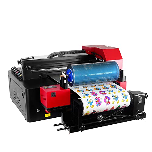 Refinecolor 13inches UV DTF Printer Dual XP600 Roll to Roll Cup Wrap Transfer Sticker Printing Machine