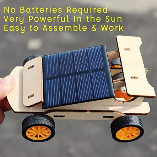 STEM Projects for Kids Age 8-12, Science Kits for Boys, Solar Remote Control 3D Puzzle Gifts for 8-14 Year Old Teen Boys Girls, 2 Set Model Car Building Experiments for Teenage Ages 9 10 11 12