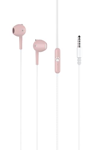 QearFun Unicorn Earbuds for Kids, Kawakii Wired Earbud & in-Ear Headphones Gift for School Girls and Boys with Microphone and Lovely Earphones Storage Case（Pink）