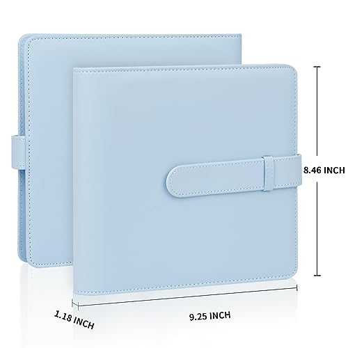 360 Pockets Photo Album for Fujifilm Instax Mini 12 11 9 8+ 8 90 40 EVO LiPlay Instant Camera, For Polaroid Snap/PIC-300/Z2300/ SocialMatic Instant Cameras & Zip Instant Printer (Pastel Blue)