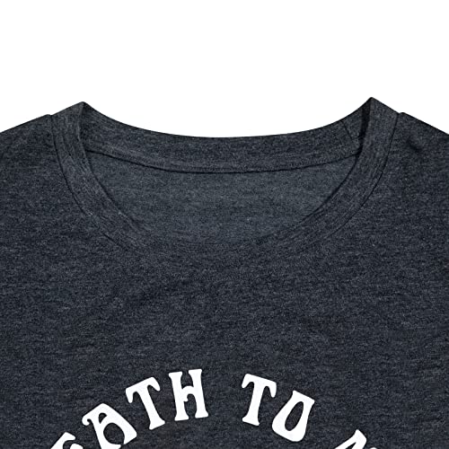 Death to My Twenties Shirt Women 30th Birthday Shirts Skeleton Hand Print Tshirt Thirty Bday Tees Short Sleeve Tops Dark Grey