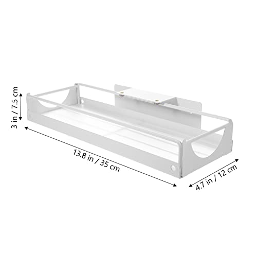 COLLBATH Storage Drawers Drawer Dividers Drawer Rack Carbon Steel White Slide Rail Household Storage Drawer Clear Shelves