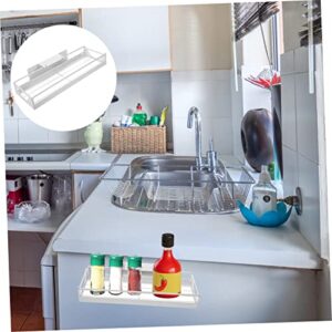 COLLBATH Storage Drawers Drawer Dividers Drawer Rack Carbon Steel White Slide Rail Household Storage Drawer Clear Shelves